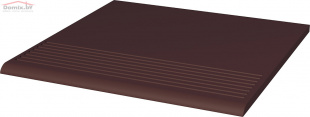 Клинкерная плитка Ceramika Paradyz Natural brown ступень простая (30x30)
